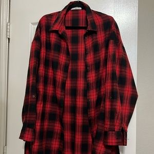 Red Plaid Tunic